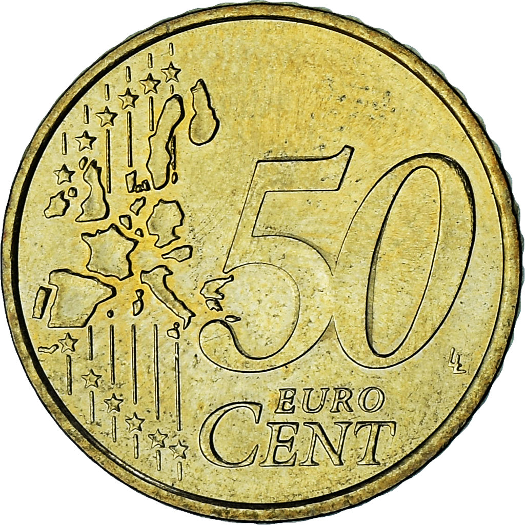 Monaco, Rainier III, 50 Euro Cent, 2002, Paris, VZ, Messing, Gadoury:MC177