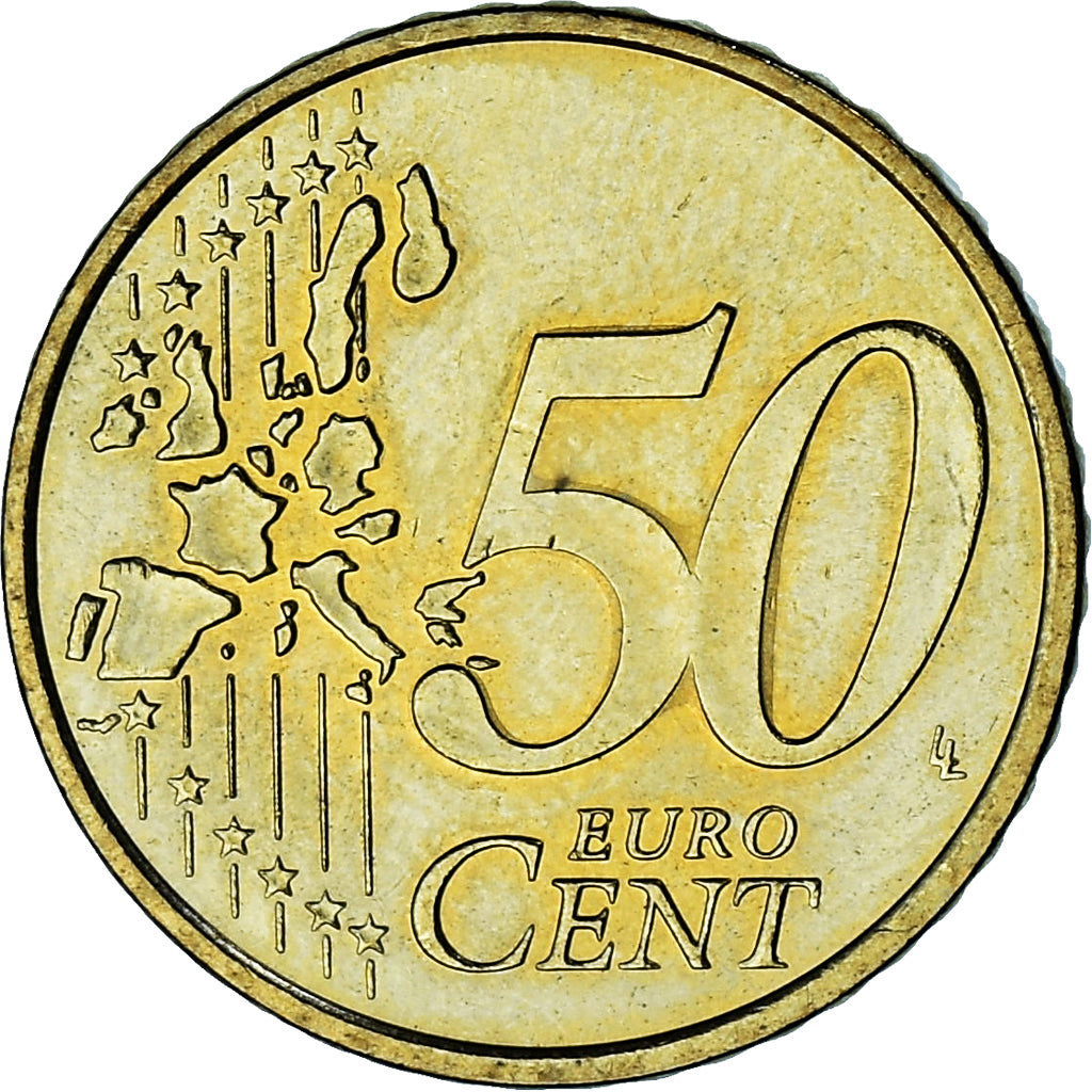 Monaco, Rainier III, 50 Euro Cent, 2002, Paris, AU(55-58), Brass, Gadoury:MC177