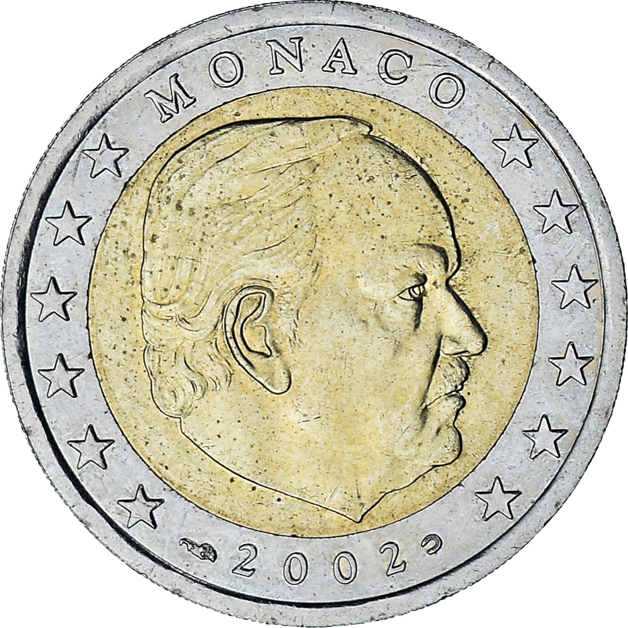 Monaco, Rainier III, 2 Euro, 2002, Paris, SPL-, Bi-metallico, Gadoury:MC179