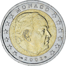 Monaco, Rainier III, 2 Euro, 2002, Paris, AU(55-58), Bi-Metallic, Gadoury:MC179