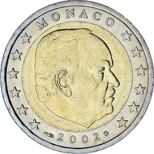 Monaco, Rainier III, 2 Euro, 2002, Paris, AU(55-58), Bi-Metallic, Gadoury:MC179