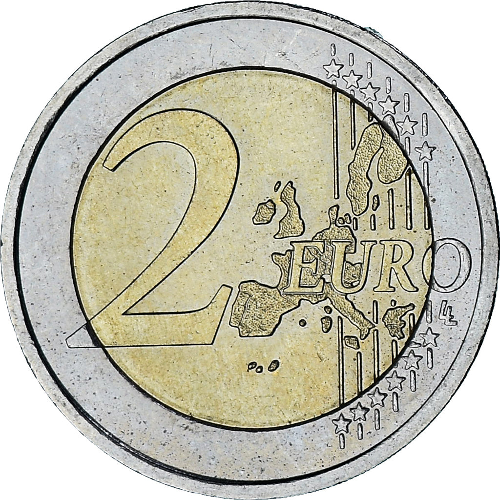 Monaco, Rainier III, 2 Euro, 2002, Paris, AU(55-58), Bimetaliczny