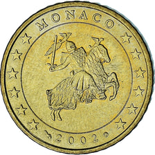Monaco, Rainier III, 50 Euro Cent, 2002, Paris, AU(55-58), Brass, Gadoury:MC177