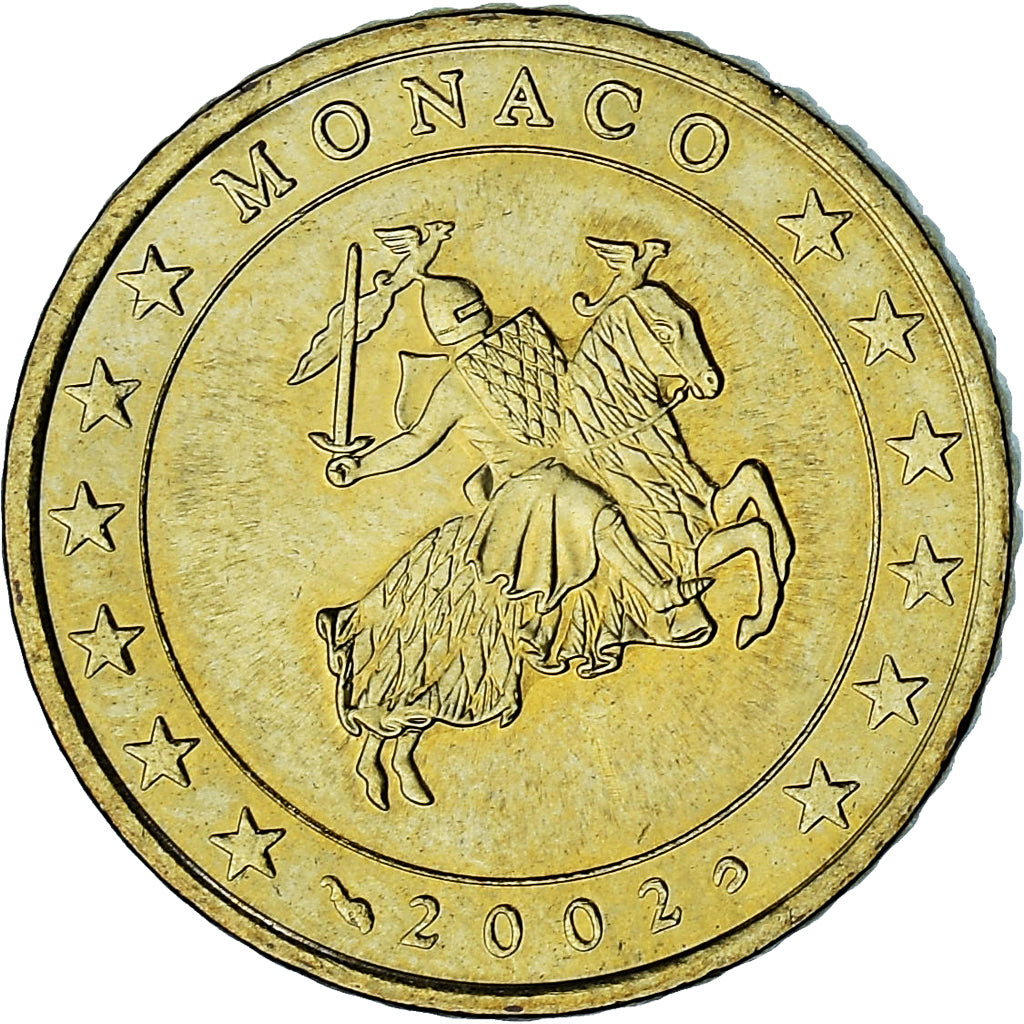 Monaco, Rainier III, 50 Euro Cent, 2002, Paris, SPL-, Ottone, Gadoury:MC177