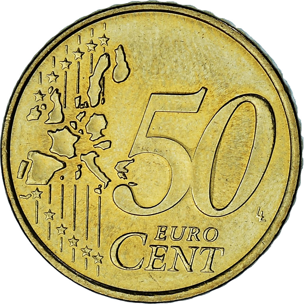 Monaco, Rainier III, 50 Euro Cent, 2002, Paris, SPL-, Ottone, Gadoury:MC177