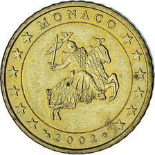 Monaco, Rainier III, 50 Euro Cent, 2002, Paris, AU(55-58), Brass, Gadoury:MC177