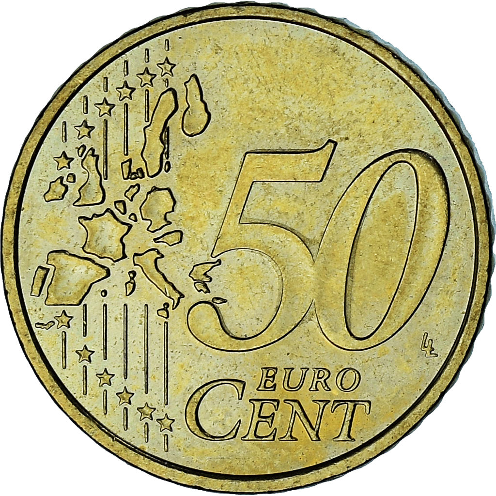 Monaco, Rainier III, 50 Euro Cent, 2002, Paris, AU(55-58), Brass, Gadoury:MC177
