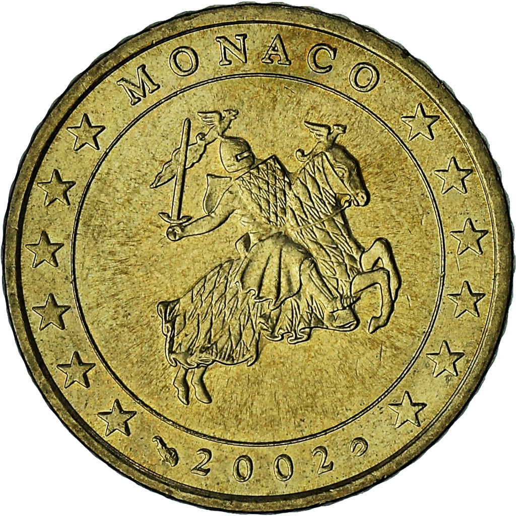 Monaco, Rainier III, 50 Euro Cent, 2002, Paris, SPL-, Ottone, Gadoury:MC177