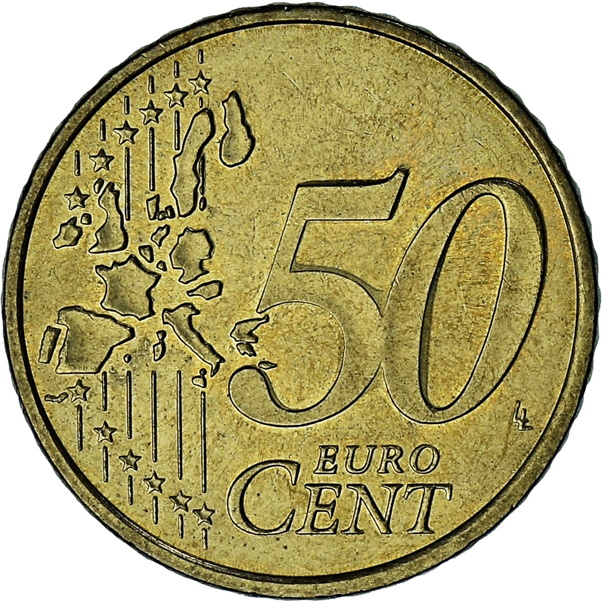 Monaco, Rainier III, 50 Euro Cent, 2002, Paris, SPL-, Ottone, Gadoury:MC177