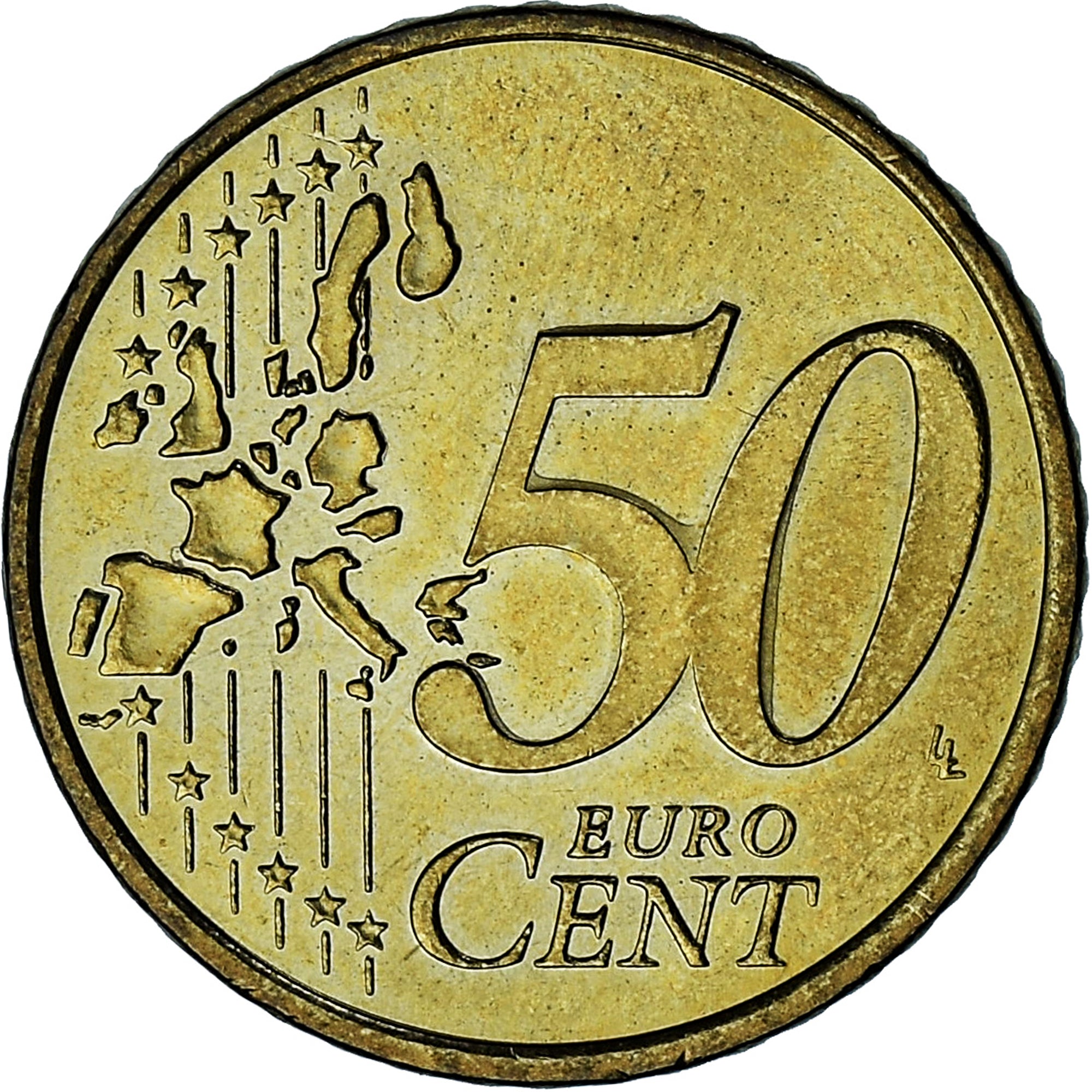 Monaco, Rainier III, 50 Euro Cent, 2002, Paris, VZ, Messing, Gadoury:MC177