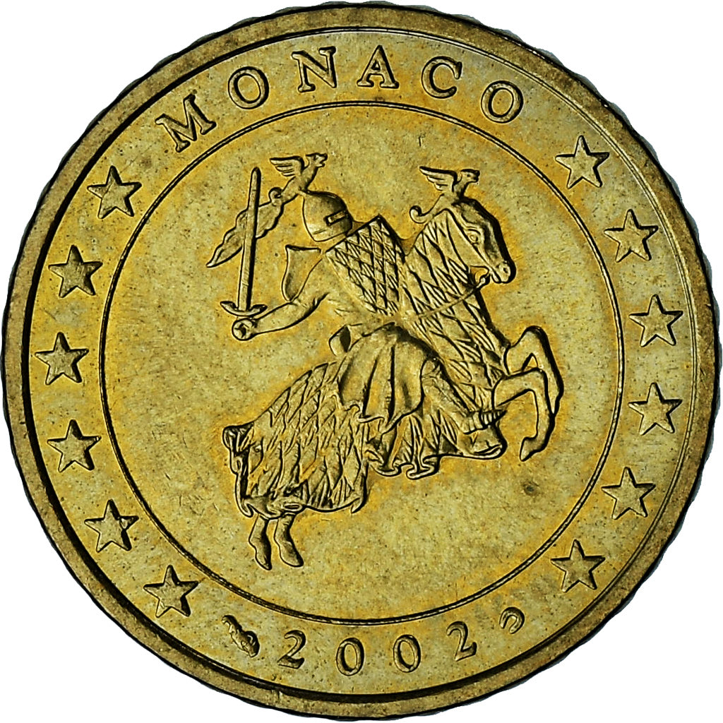 Monaco, Rainier III, 50 Euro Cent, 2002, Paris, SPL-, Ottone, Gadoury:MC177
