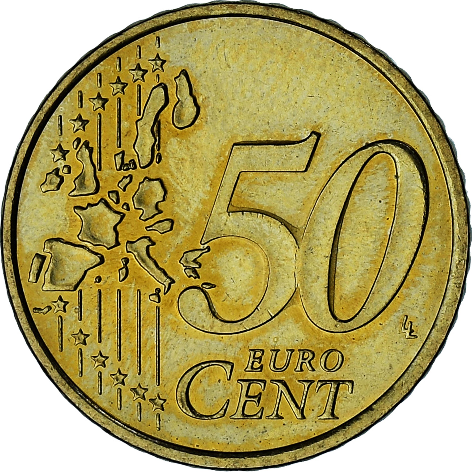 Monaco, Rainier III, 50 Euro Cent, 2002, Paris, SPL-, Ottone, Gadoury:MC177