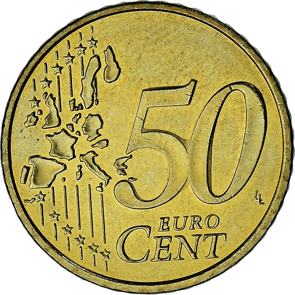 Mónaco, Rainier III, 50 Euro Cent, 2002, Paris, EBC, Latón, Gadoury:MC177