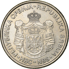 Serbia, 10 Dinara, 2007, Rame-nichel-zinco, SPL, KM:41