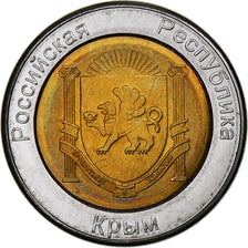 Ukraine, 250 Rubles, Unofficial, 2014, Russian Crimea, Bi-Metallic, MS(63)