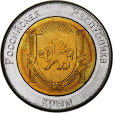 Ukraine, 250 Rubles, Unofficial, 2014, Russian Crimea, Bi-Metallic, MS(63)