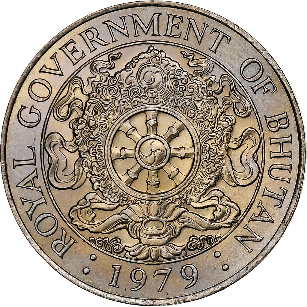 Bhutan, Ngultrum, 1979, Copper-nickel, MS(63), KM:49