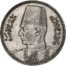 Egitto, Farouk, 10 Piastres, 1939 / AH 1358, British Royal Mint, Argento, SPL-
