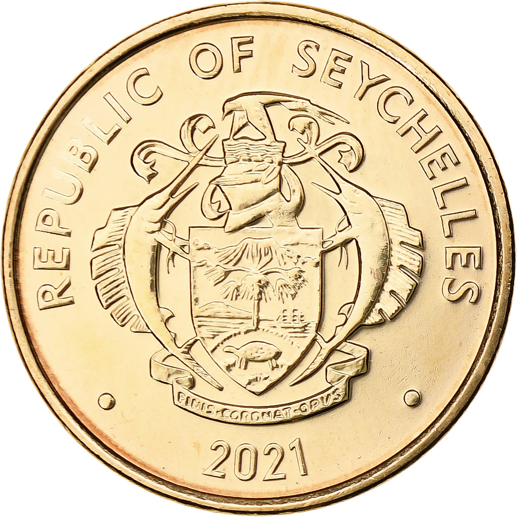 Seychelles, 10 Cents, 2021, Bronze Plated Steel, SPL