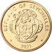 Seychelles, 10 Cents, 2021, Bronze Plated Steel, SPL