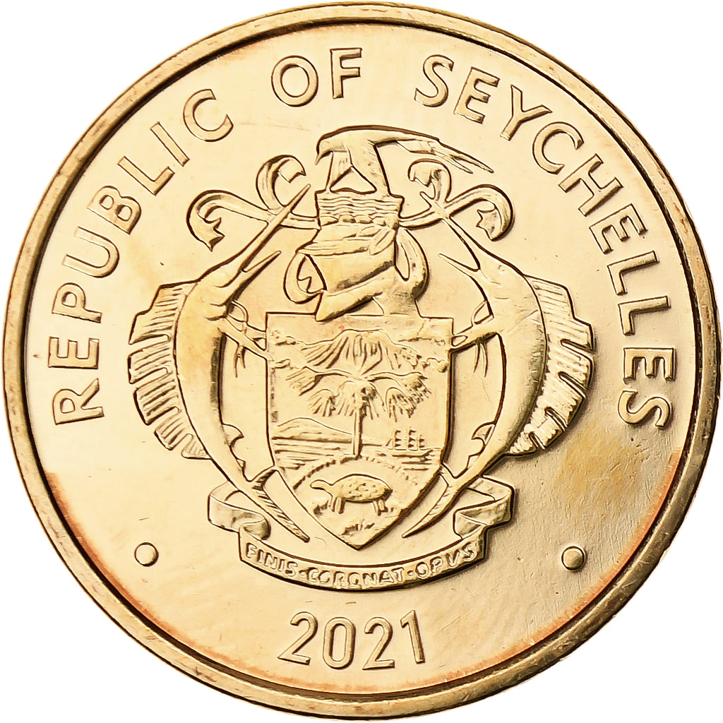 Seychelles, 10 Cents, 2021, Bronze Plated Steel, UNZ