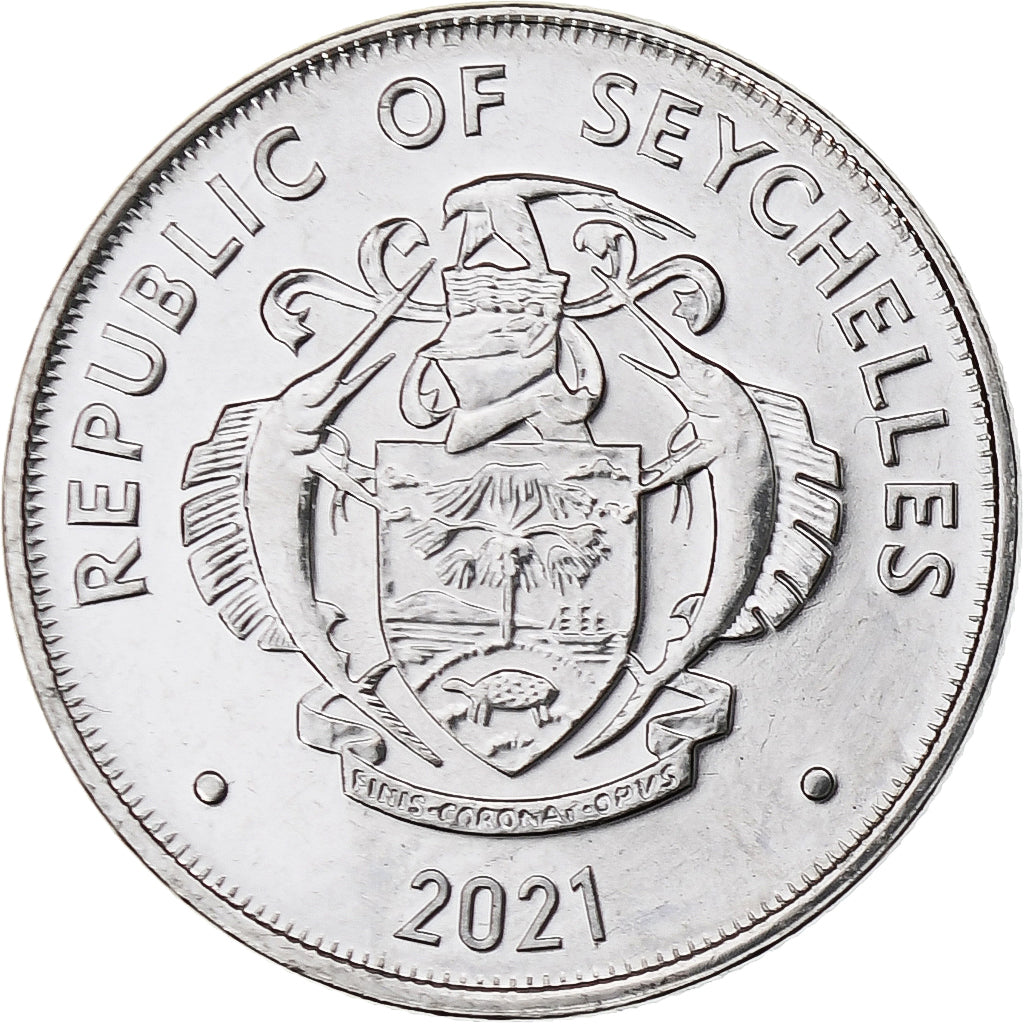Seychelles, 25 Cents, 2021, Stainless Steel, UNZ