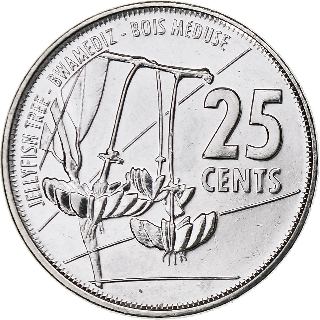 Seychelles, 25 Cents, 2021, Stainless Steel, UNZ