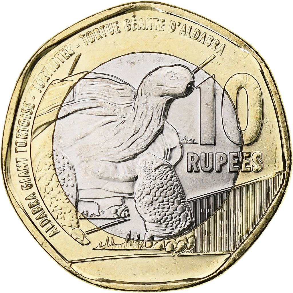 Seychelles, 10 Rupees, 2018, Bi-metallico, SPL