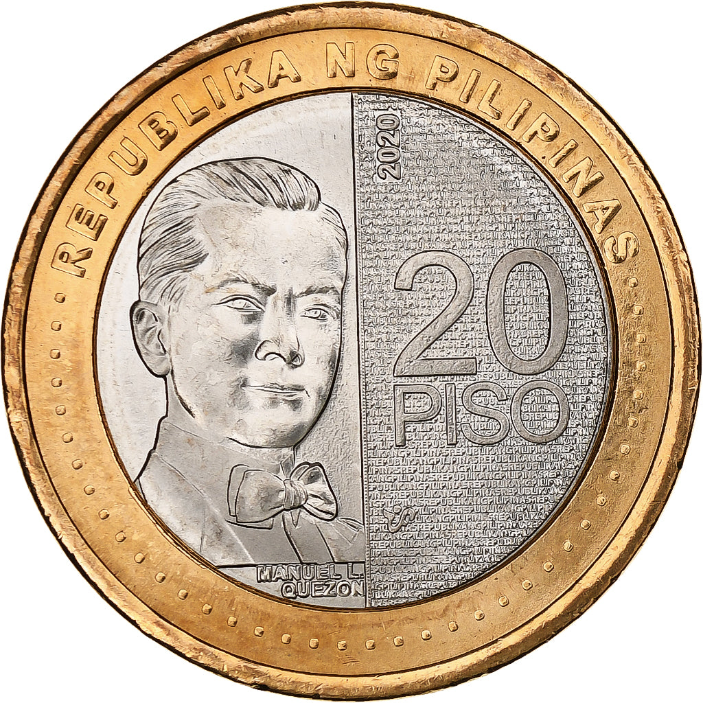 Philippines, 20 Piso, 2020, Bimétallique, SPL