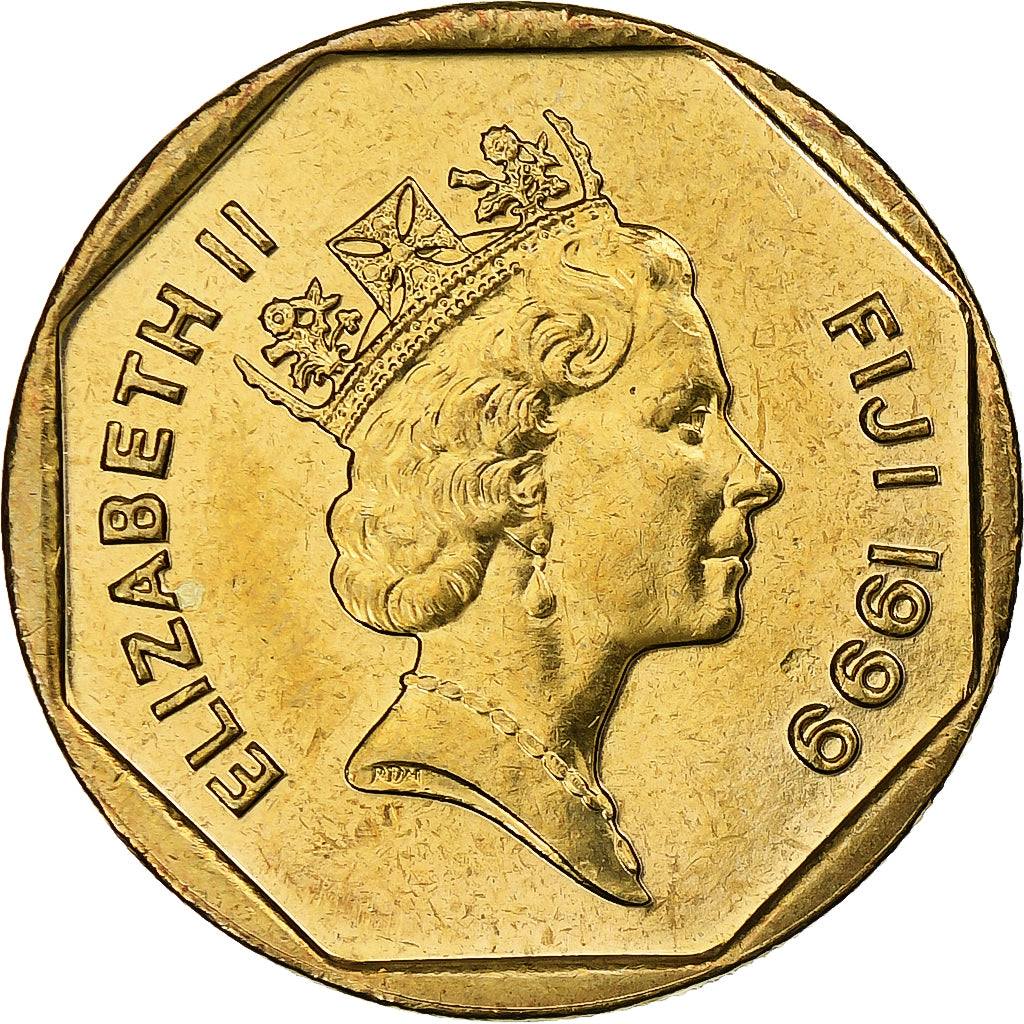 Fiji, Elizabeth II, Dollar, 1999, Aluminium-Brąz, MS(63), KM:73