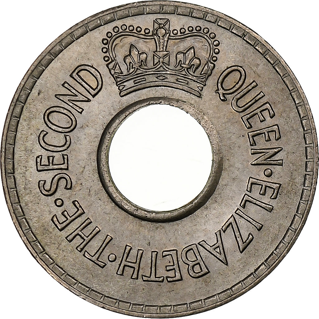 Fiji, Elizabeth II, 1/2 Penny, 1954, Cobre - níquel, SC, KM:20