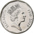 Fiji, Elizabeth II, 50 Cents, 2009, Nickel plated steel, MS(63), KM:122