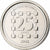 Lebanon, 25 Livres, 2002, Nickel plated steel, MS(63), KM:40