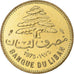 Lebanon, 5 Piastres, 1975, Nickel-brass, MS(63), KM:25.2