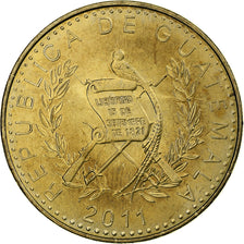 Guatemala, Quetzal, 2011, Nickel-brass, MS(63), KM:284