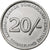 Somaliland, 20 Shillings, 2002, Stainless Steel, MS(63), KM:6