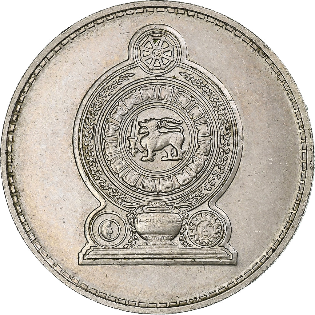 Sri Lanka, Rupee, 1972, Cobre-níquel, MS(63), KM:136.1