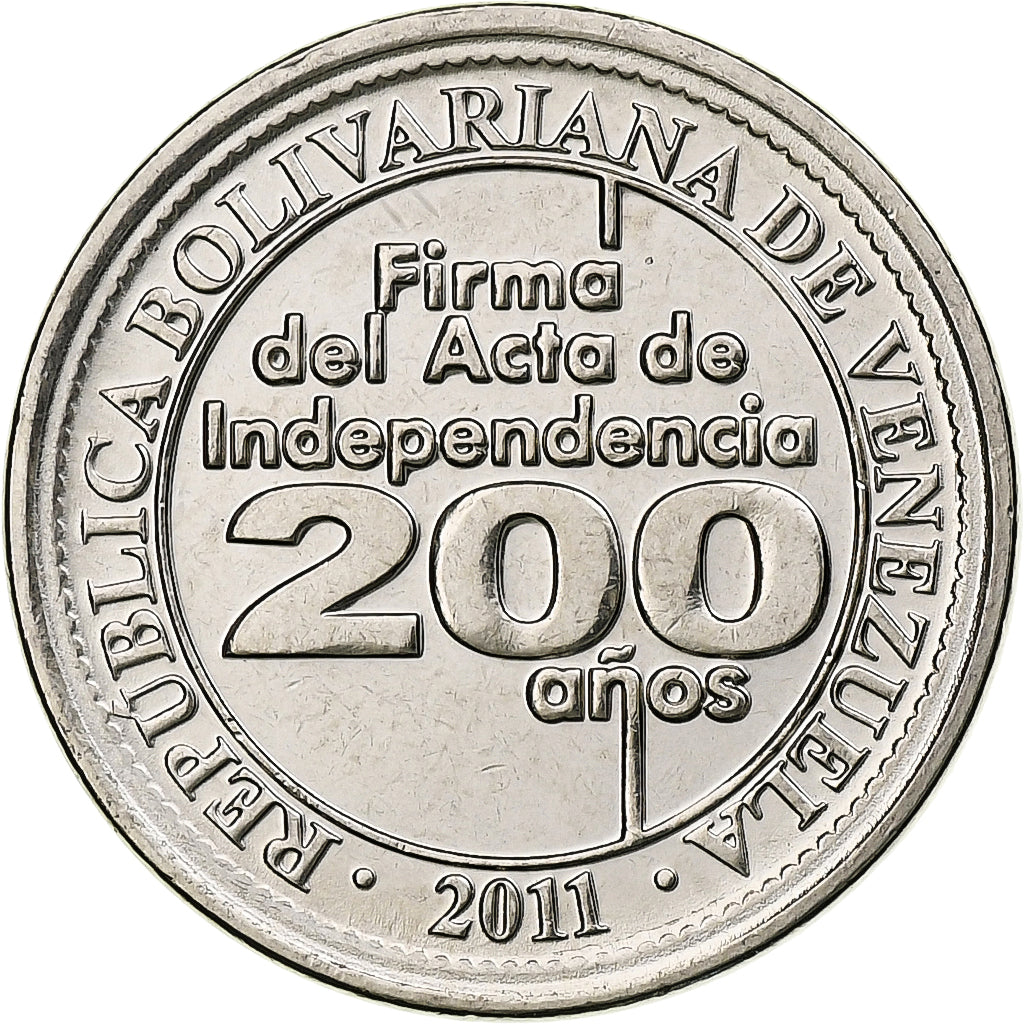 Venezuela, 25 Centimos, 2011, Nickel plated steel, UNC-, KM:99