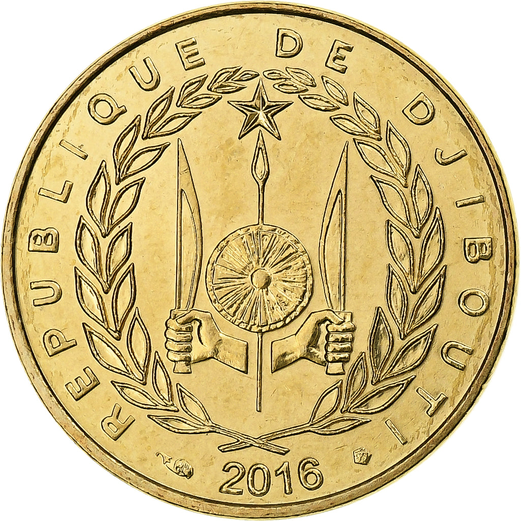 Djibouti, 10 Francs, 2016, Aluminum-Bronze, UNC-