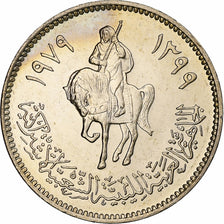 Libya, 20 Dirhams, 1979/AH1399, Copper-Nickel Clad Steel, MS(63), KM:21