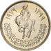 Líbia, 20 Dirhams, 1979/AH1399, Aço Revestido a Cobre-Níquel, MS(63), KM:21