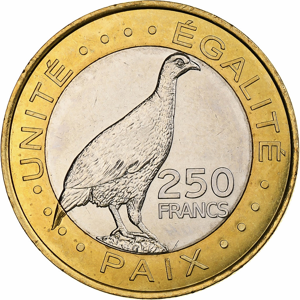 Gibuti, 250 Francs, 2012, Bimetallico, SPL