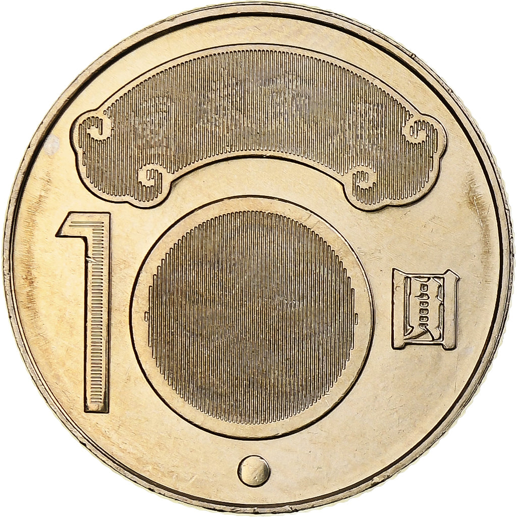 CHINA TAIWAN, 10 Yüan, Chiang Wei-shui, 2010, Copper-nickel, MS(63)
