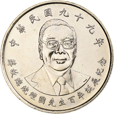 CHINA TAIWAN, 10 Yüan, Chiang Ching-kuo, 2010, Copper-nickel, MS(63)