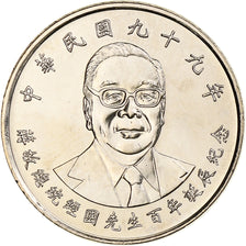 CHINA TAIWAN, 10 Yüan, Chiang Ching-kuo, 2010, Copper-nickel, MS(63)