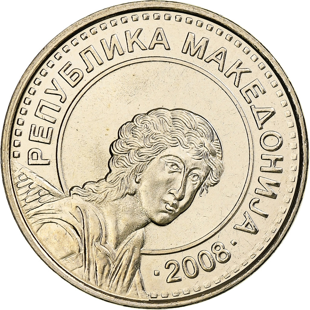 Macédoine, 50 Denari, 2008, Laiton, SPL, KM:32