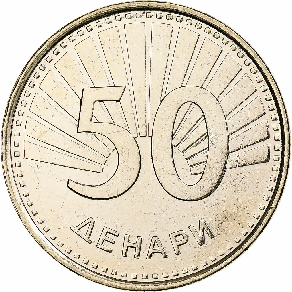 Macédoine, 50 Denari, 2008, Laiton, SPL, KM:32