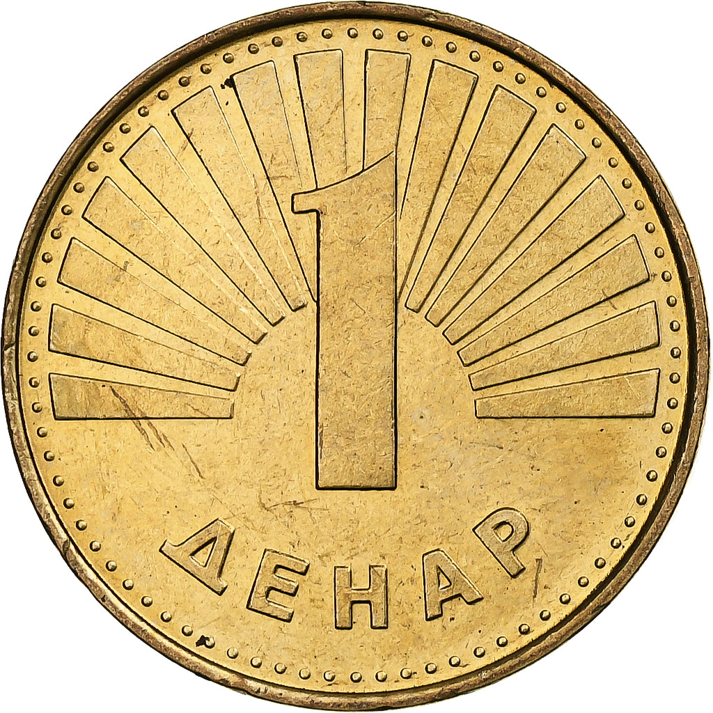 Macedonia, Denar, 2000, Brązowy, MS(63), KM:27