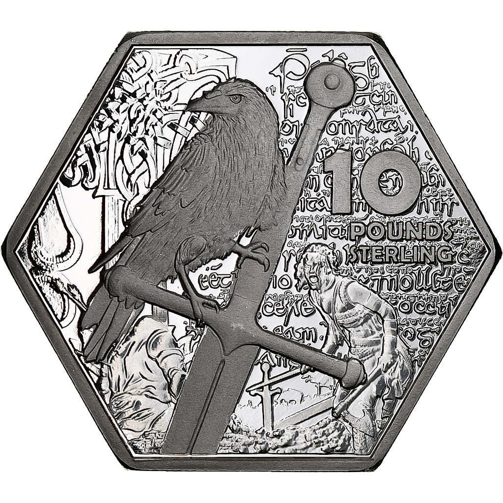 Irlandia, 10 Pounds, 2023, Fantasy coinage, Miedź i nikiel powlekany srebrem
