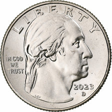 United States, 25 Cents, 2023, Denver, Copper-Nickel Clad Copper, MS(63)